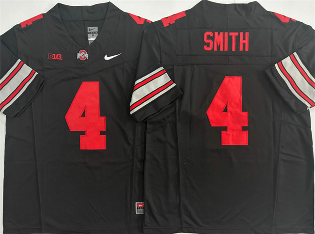 Youth Black Ohio State Buckeyes #4 Jeremiah Smith 2025 F.U.S.E. Limited Stitched Jersey